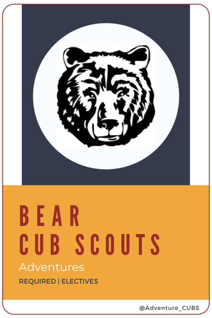 Cub Scout Bear Requirements to earn their rank.